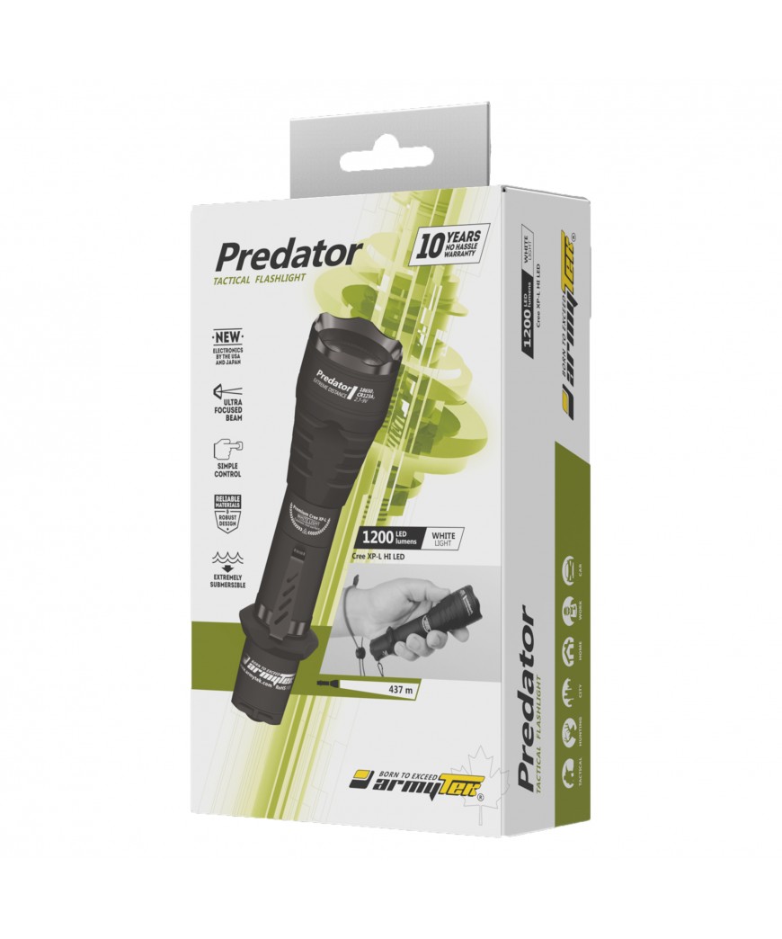 Armytek Predator – Lanterna Táctica 1200 Lúmens
